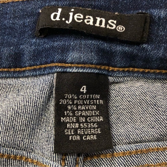 ☀️ d.jeans Denim Stretch Shorts Size 4 - Picture 3 of 4